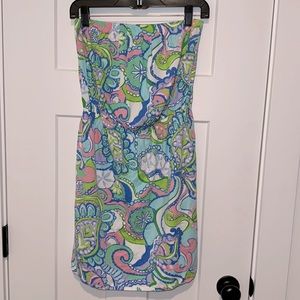 Lilly Pulitzer strapless dress size Medium GUC